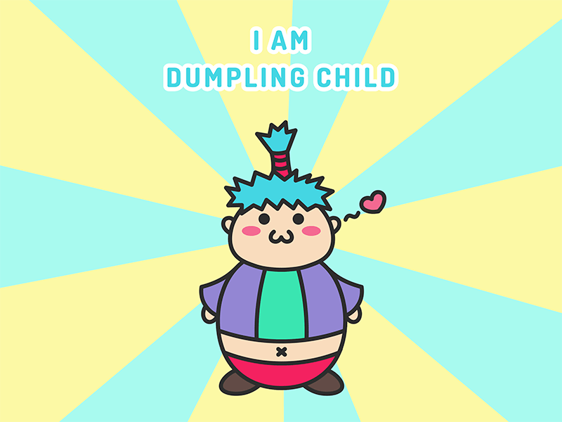 Dumpling Child iOS sticker pack